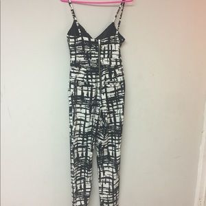Black and white romper